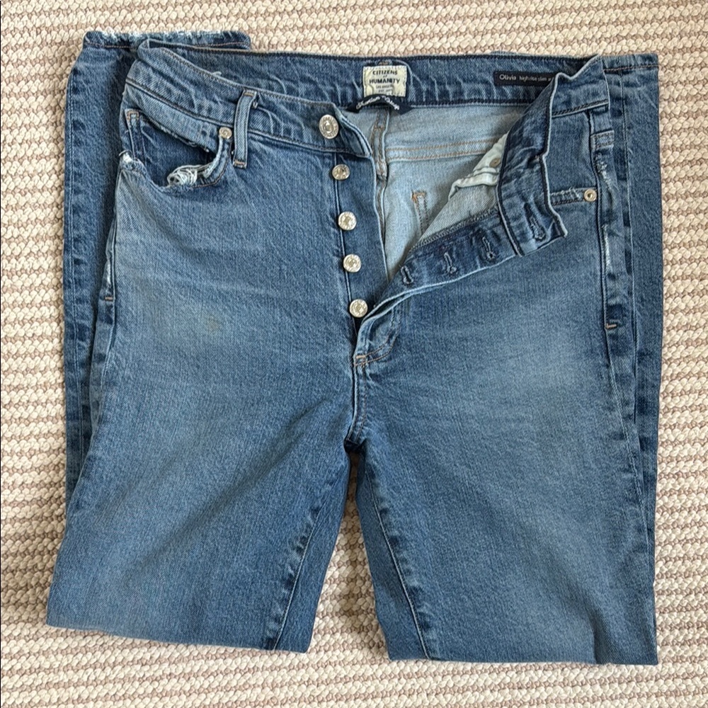 Citizens Of Humanity Blue Skinny Jeans